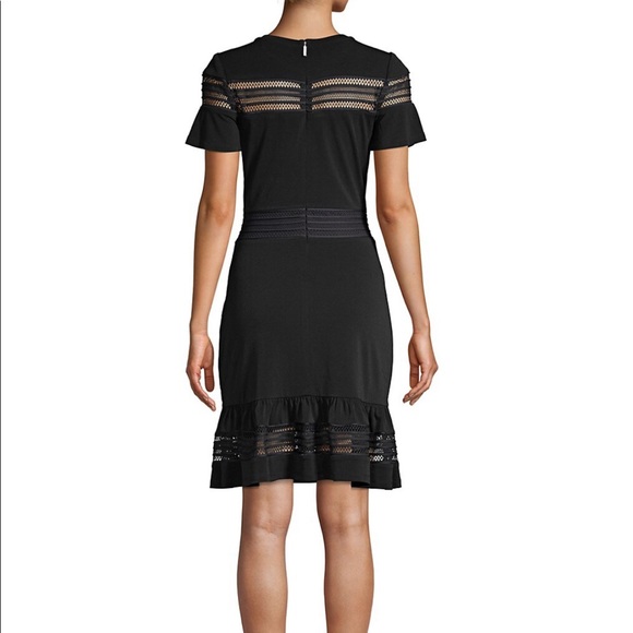 MK Mesh Mix Ruffle Dress - Picture 3 of 8